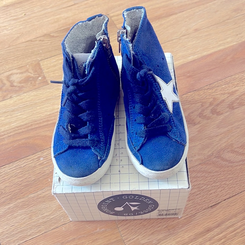 Golden goose for Bonpoint royal blue with white star size 24 unisex hard to find